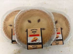 lot 86 image: B. 3x Marketside Cherry Pies