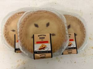 lot 87 image: B. 3x Marketside Cherry Pies