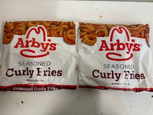 lot 90 image: L. 2x 4lb Arbys Seasoned Curly Fries