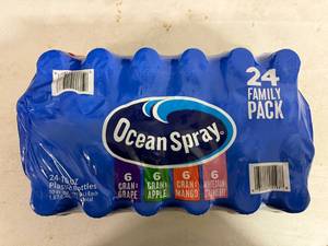 lot 137 image: 24 x 10oz Bottles Ocean Spray Family Pack-4 Different Flavors