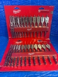 Milwaukee 26 Piece Flat Boring Bit Set (model 48-27-1520)