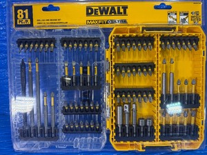 DEWALT MAXFIT ULTRA Screwdriving and Drill Bit Set (81-Piece)includes a medium ToughCase