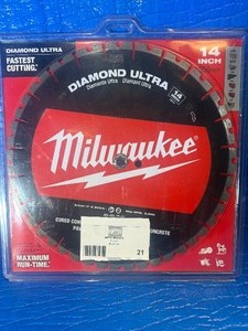 Brand New Milwaukee 14-inch Diamond Ultra Segmented Blade (Model 49-93-7540)