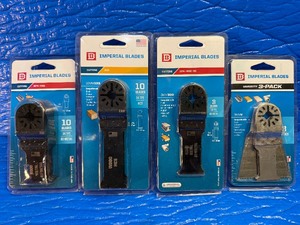 26 All new in package Imperial Blades oscillating tool cutting blades designed to fit various power tools.