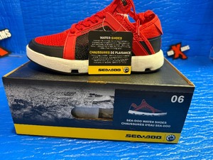 Size 6 Sea Doo Shoes $115 Retail RedBlack