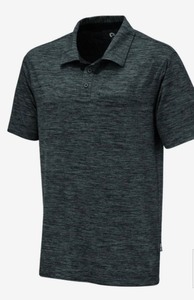 Size XL Ski-Doo Mens Tech Polo Charcoal Gray