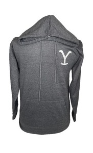 This is a grey Yellowstone Dutton Ranch branded hoodie in size XL.