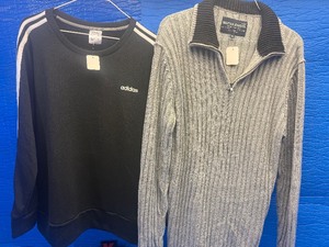 Two XL sweaters , Addidas and Nautica