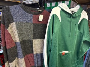 2- Size Medium Sweatshirts by Holloway and the other 100% Virgin Wool