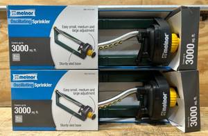 lot 33 image: Melnor Oscillating Sprinkler lot of 2