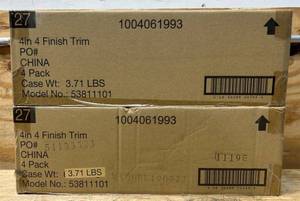 lot 38 image: Commercial Electric 4 in LED Color Changing Interchangeable Recessed Trim lot of 8