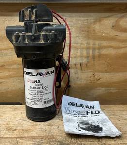 lot 46 image: Delavan Pumps, 12v DEMAND STYLE DIAPHRAGM SPRAYER PUMP, Volts 12 Pump Type Diaphragm, Max. Flow Rate 5 GPM, Model# 5850-201E-SB