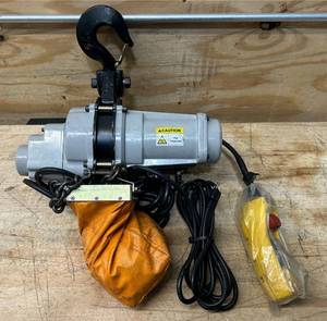 lot 61 image: Strongway Electric Chain Hoist, 2-Ton Load Capacity, 9.84ft. Lift #99067 Msrp $1,499.99