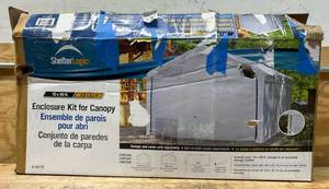 lot 85 image: ShelterLogic Enclosure Kit for Item#s 6115909 and 6979230, Model# 25775 Msrp $119.99