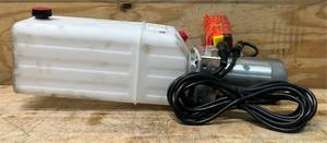 lot 92 image: 12 Volt DC Hydraulic Power Unit, Single Acting, Model #YBZ5-F2.1C1A61WUUTT1 Msrp $499.99