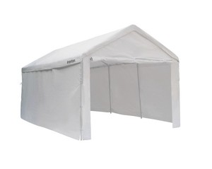 lot 174 image: Ironton 10ft. x 20ft. Outdoor Canopy Tent Enclosure Kit, White (Not a Tent)