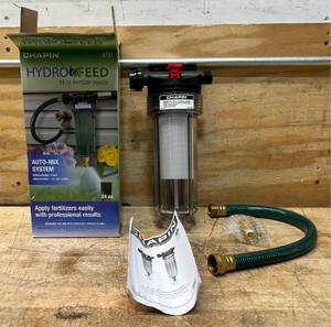 lot 221 image: Chapin 4701 HydroFeed 24-Ounce in-Line Auto-Mix Fertilizer Injector System, 24-Ounce, Drip Irrigation System Msrp $49.99
