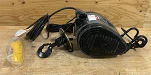 lot 243 image: Bannon Compact Electric Cable Hoist, 1100-Lb. Capacity, 95ft. Lift, 110 Volts, 1 Phase #54293 Msrp $1,299.99