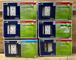 lot 252 image: Leviton Standard Preferred Outlets lot of 6