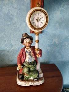 Porcelain Clown Clock