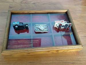 Shadow Box & (3) Small Misc Items