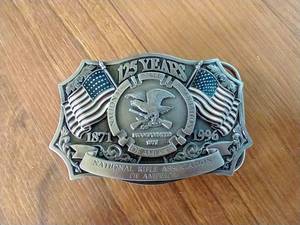 NRA 125 Years Metal Belt Buckle
