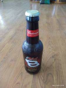 Large Budweiser Dale Earnhardt Collectible Bottle