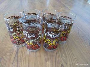 Set of (6) Vintage Coke Glasses