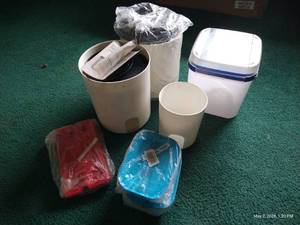 Nice Tupperware Lot - One Touch Reminder Canisters Etc