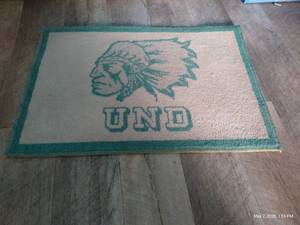 Vintage Fighting Sioux Rug