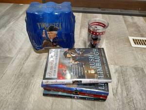 Rush Revere Lot - Iced Tea, Tumbler & Books