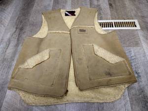 Wiman Leather Vest - Seems Like Real Wool Inside