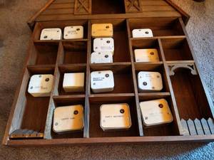 Shadow Box With (14) Crafting Music Boxes