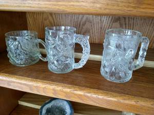 (3) McDonalds Batman Mugs