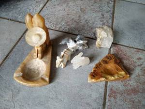 Nice Stone Lot - Carved Figures, Etc