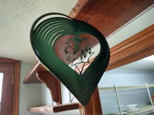 Metal Sioux Wind Spinner