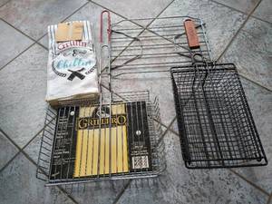 Grilling Baskets & Accessories Lot