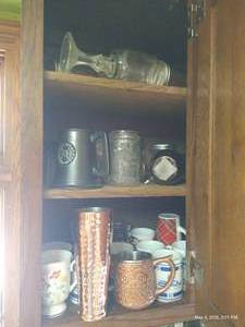 (3) Shelves of Misc Drinkware