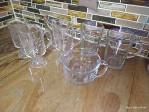 (7) Pieces of Beautiful Etched Glassware