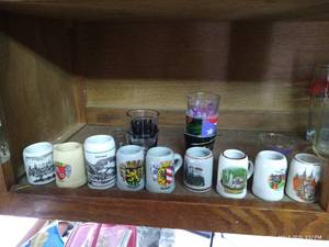 Mini Shot Glass Lot - Mostly German Mugs
