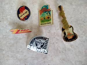 (5) Pins - ZZ Top, Etc