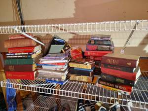Huge Book Lot - Vintage Bibles, Novels, Etc