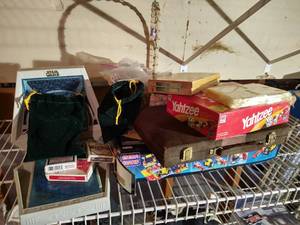 Large Games Lot - Playing Cards, Yahtzee, Etc