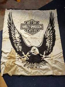 Vintage Harley Davidson FlagSilk Hanging