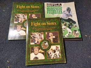 (3) Fighting Sioux Books - (2) Fight on Sioux  Football Media Guide