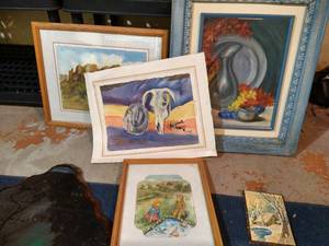 Large Art Lot - Mostly Flo Ehrett