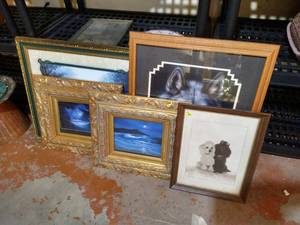 Large Artwork Lot - Fancy Frames, Etc