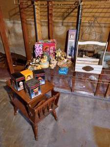 Wooden Magazine Rack & Huge Lot of Misc--Mostly Vintage