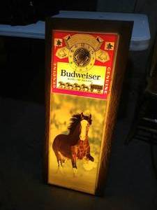 Vintage Lighted Budweiser Clock