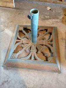 HEAVY Cast Iron Patio Umbrella Base